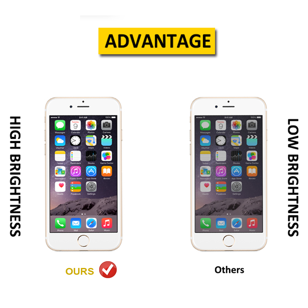 Pantalla LCD para iPhone 5, 5S, 5C, SE , montaje de digitalizador táctil, cristal frontal, color blanco y negro, AAA