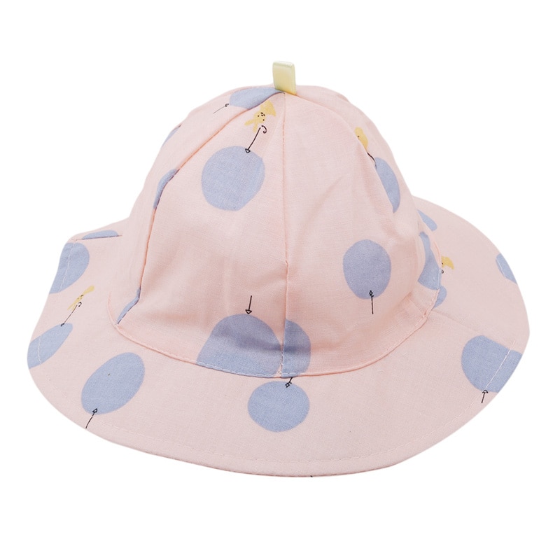 Småbarn spädbarn barn solmössa pricktryck baby hink hatt utomhus flicka pojke mössa sol strand hattar solhatt