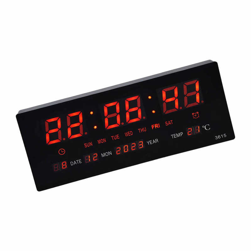 Digital Wall Clock Gym Wall Clock Clear Display for Public Place for Office for School