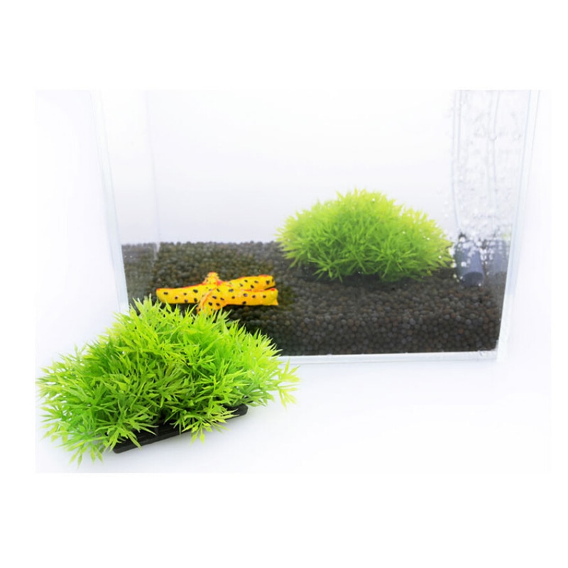 Aquariumdecoratie kunstmatige waterplanten van plastic, aquariumgrasbal, aquariumdecoratie, decoratie van kunsthars, groene mosbal