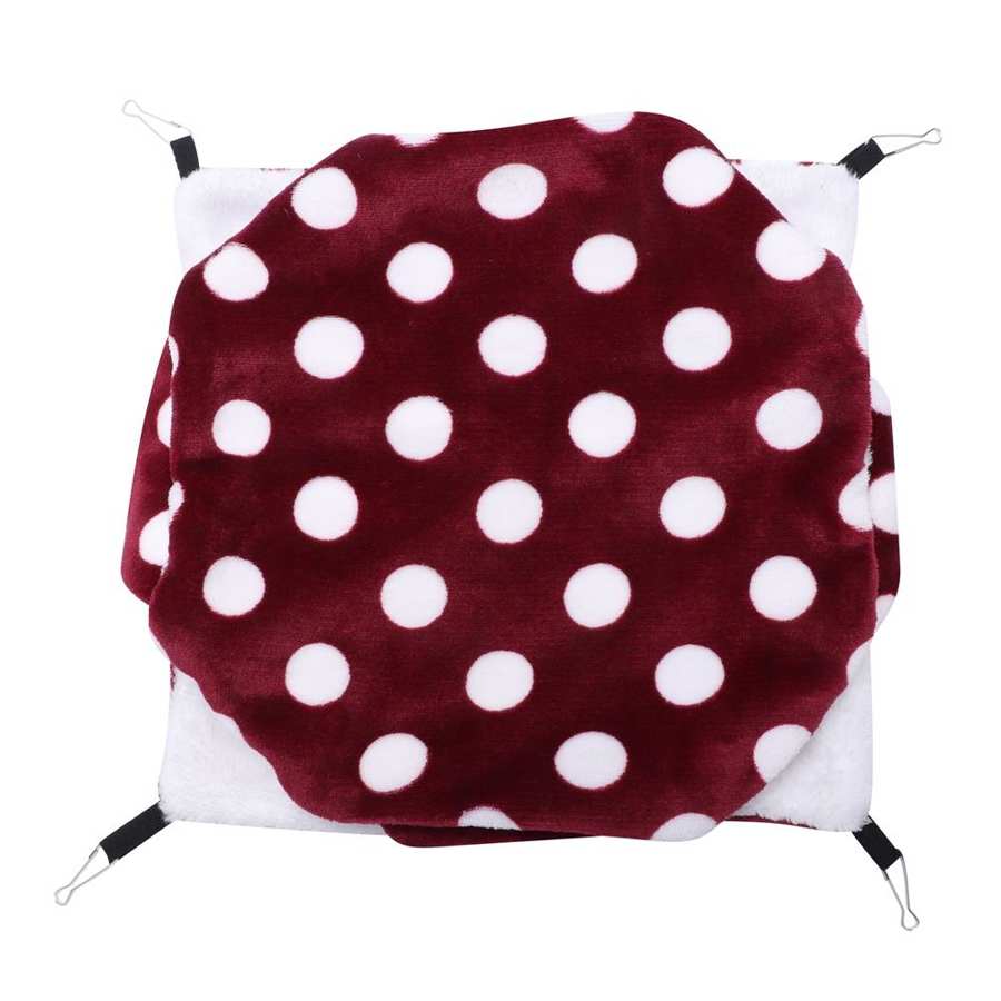 Hamster Hangmat Warm Kleine Dier Flanel Hangmat Wijn Rode Hamster Winter Hangmat Drie Lagen Suiker Glide Cavia Opknoping