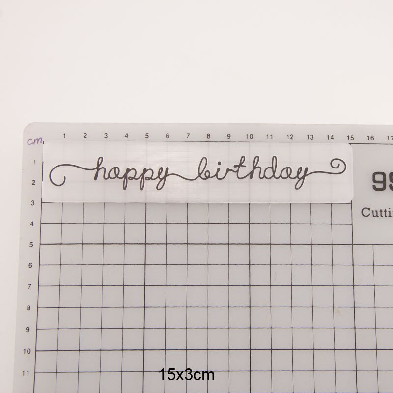 Happy Birthday Textured Plastic Embossing Folders for card making Template Dies Scrapbooking Paper Craft Supplies embosser