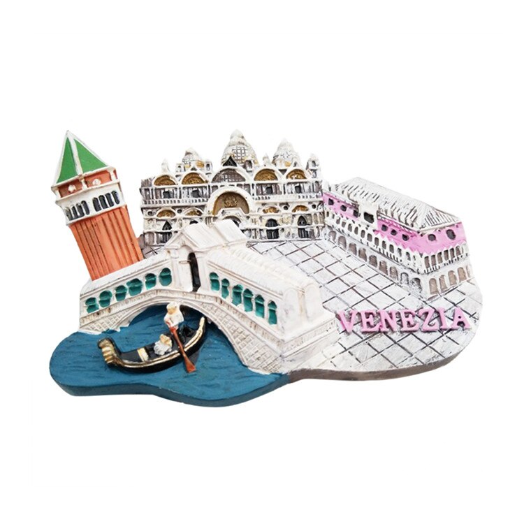 3D Resin Fridge Magnet Verona Venice Florence Versailles Palace Thai Elephant Souvenir: B