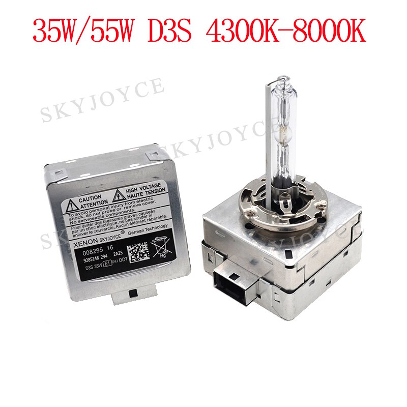SKYJOYCE Originele AC 55 w Xenon D1S HID Lamp 4300 k 5000 k 6000 k 8000 k Metalen Voet 35 w 55 w D1S D3S Auto Koplamp Lamp D1S Xenon Lamp
