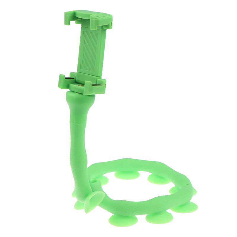 Support paresseux mignon de chenille support pour téléphone Mobile ver support Flexible de ventouse de téléphone pour le vélo de bureau de mur à la maison: green