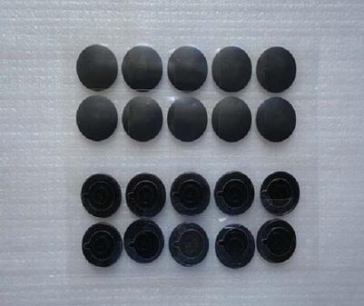 25 sets = 100 stuks/partij, rubberen voetjes voor de onderkant van de behuizing voor macbook pro 13 "  a1278 / 15 "  a1286 / 17 "  a1297 & air  a1370 a1465 a1369 a1466