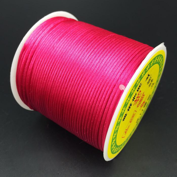 55m 1.5mm mjuk satin råttsvans siden makrame sladd nylon halsband smycken fynd vaxad sladd strängtråd för gör-det-själv armband: 2
