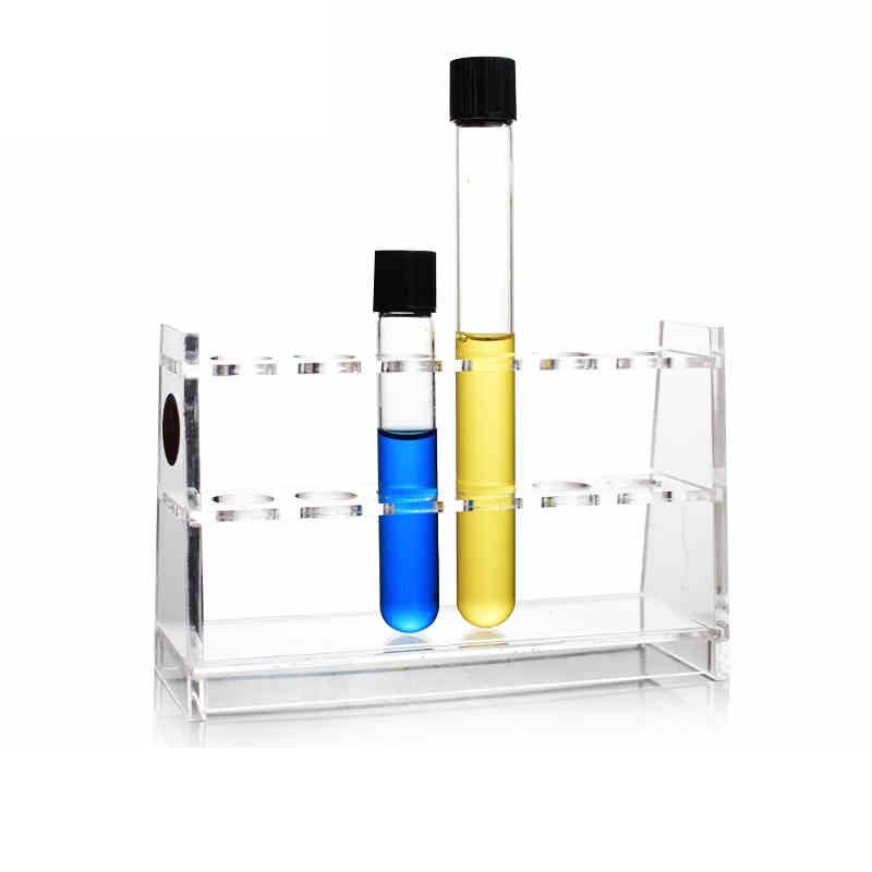 Homoyoyo Support pour tubes à essai de laboratoire de chimie, 50 emplacements pour tubes de 18 mm, support de rangement pour verres à liqueur