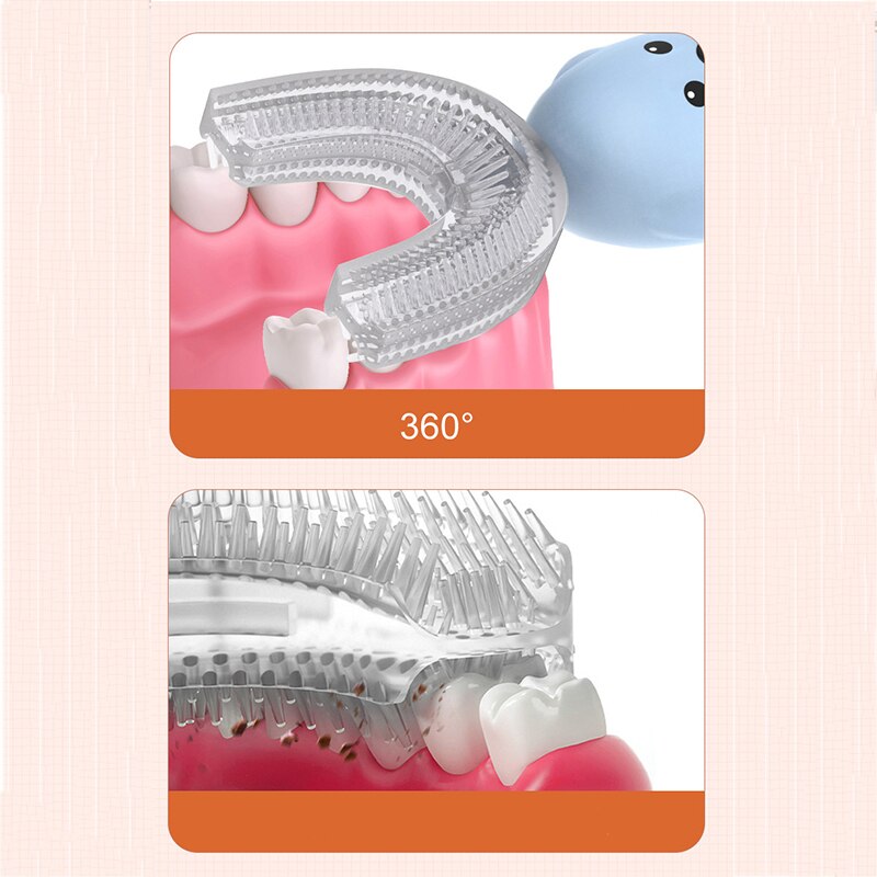 Dzieci 360 stopni automatyczne elektryczne szczoteczki robić zębów baterii U typ miękka silikonowa szczoteczka robić zębów zęza pomocą szczotka robić zębów kreskówka wzór