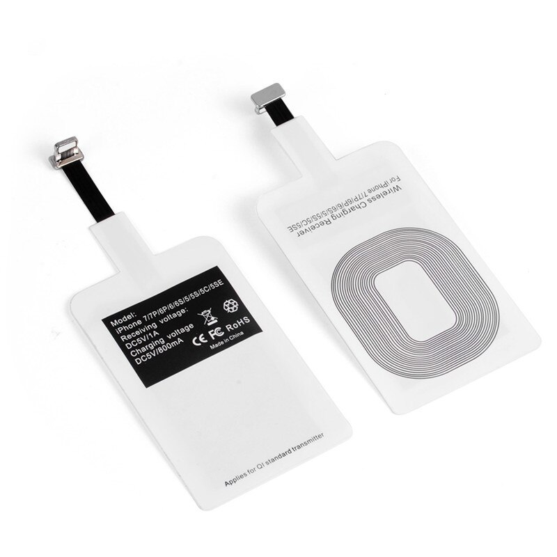 Für iPhone 6 7 Micro Usb Qi Wireless Charging-Receiver Adapter Für Xiaomi Redmi Hinweis 6 Huawei Honor Microusb Ladegerät für TYPE-C: For iPhone 5S 6 7 SE
