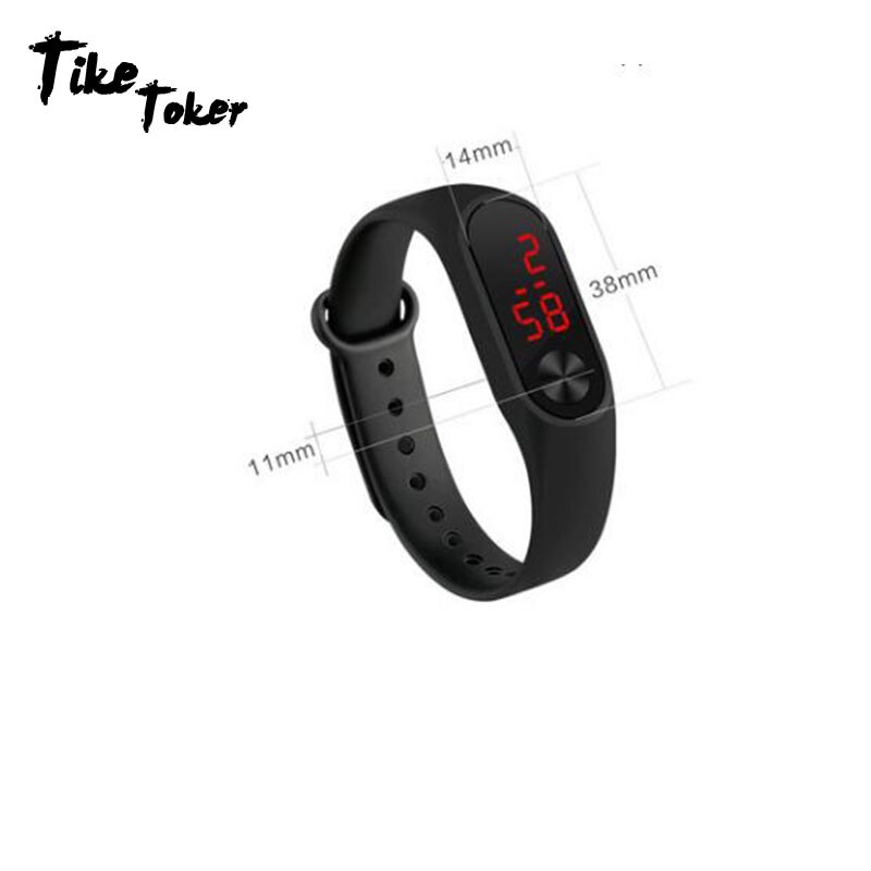 Sport Mannen Vrouwen Digitale Armband Horloges Man Dames Fitness LED Polsband Horloge Jongens Meisjes Casual Elektronische Klok Relogio Saati: black
