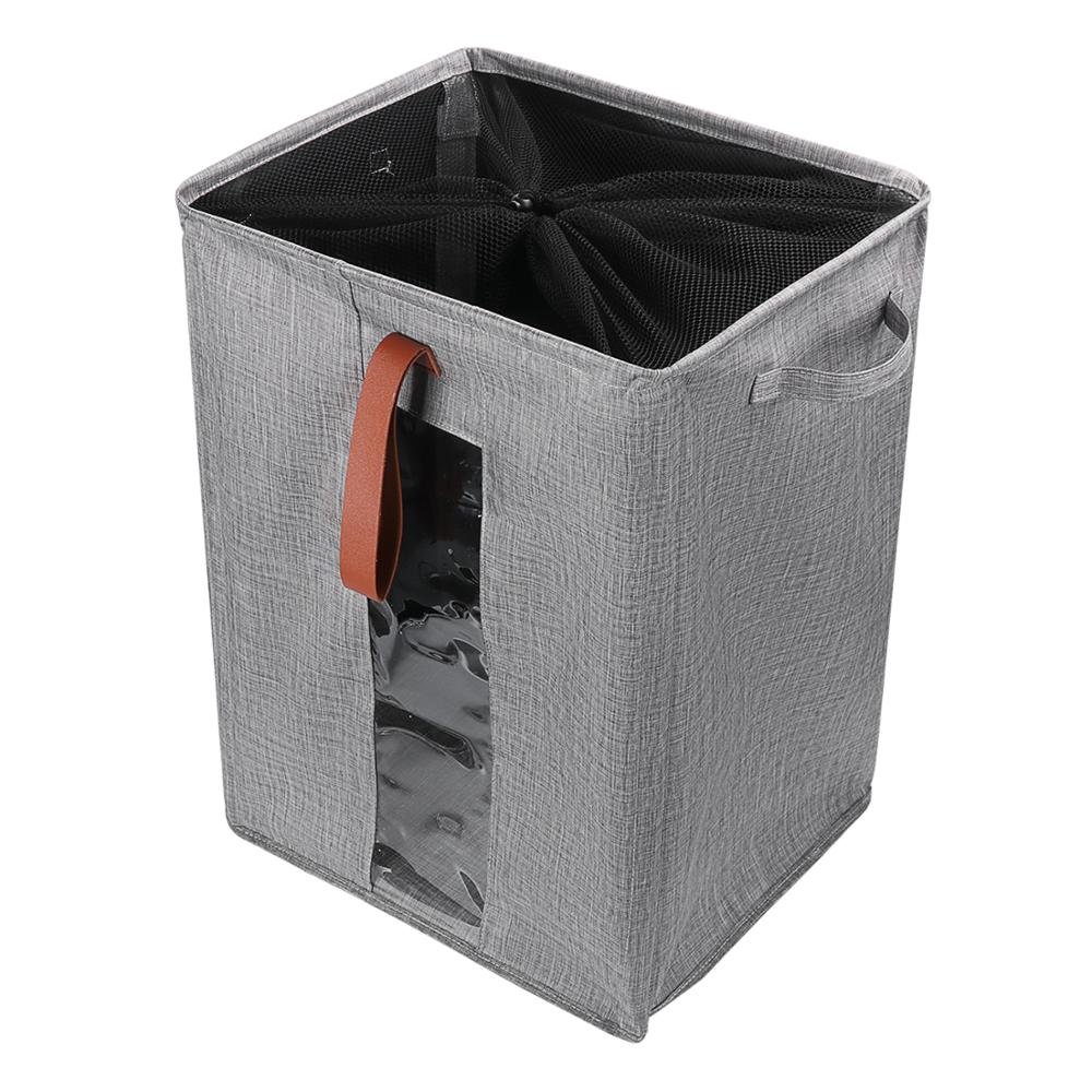 1PC Waterproof Rolling Laundry Hamper Laundry Baskets Collapsible Clothes Toys Basket Organizer with Mesh Cover Wheels