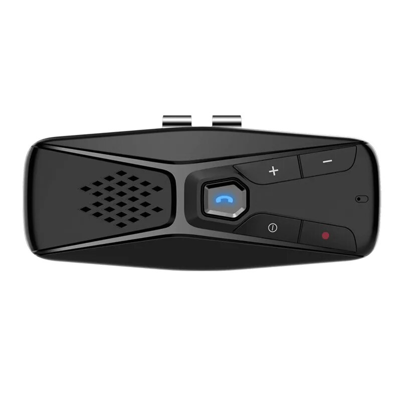 Draadloze carkit Handsfree bellen Speakerphone Automatische uitschakeling en automatisch verbinden Siri Voice Assistance met vizierclip: Default Title
