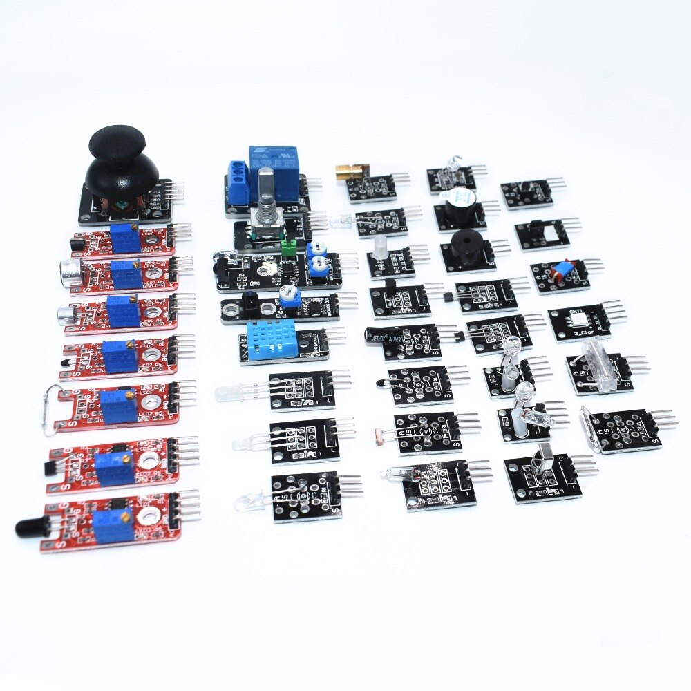 Sensor kit 37 in 1 Sensor Kit /RRGB/joystick/photosensitive/Sound Detection/Obstacle avoidance/buzzer