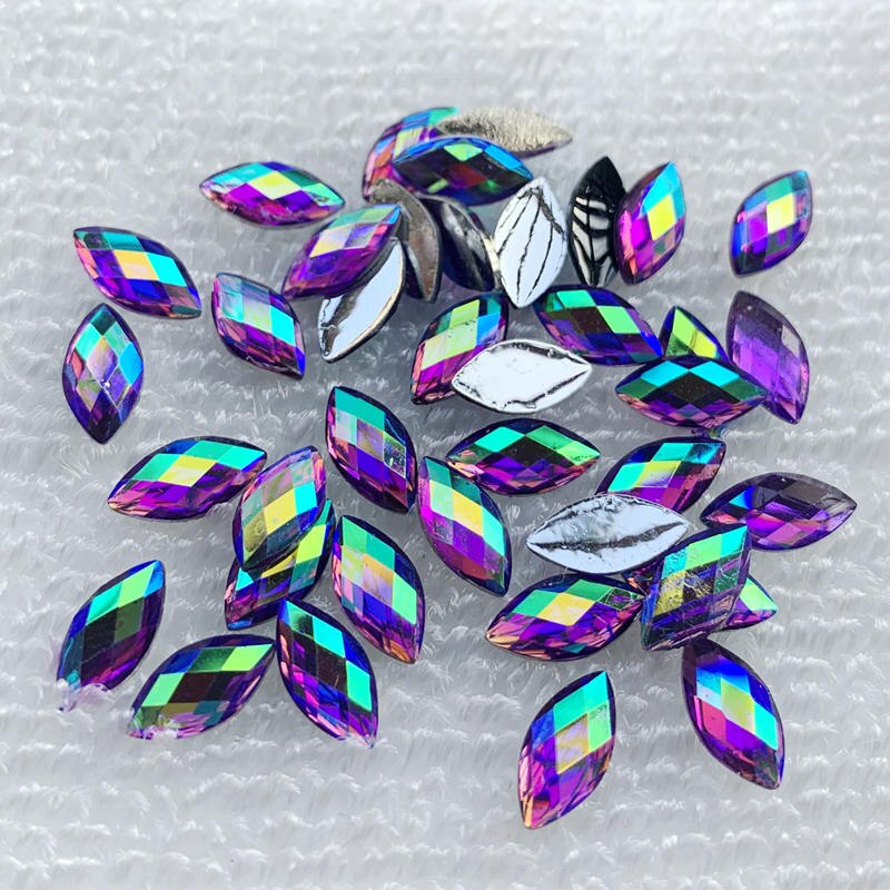120 Stuks Paard Eye/Resin Strass Ab Kristal Is Gebruikt Als Accessoires Voor Kleding Tas Handwerk Decoratie En Nail art: B033.
