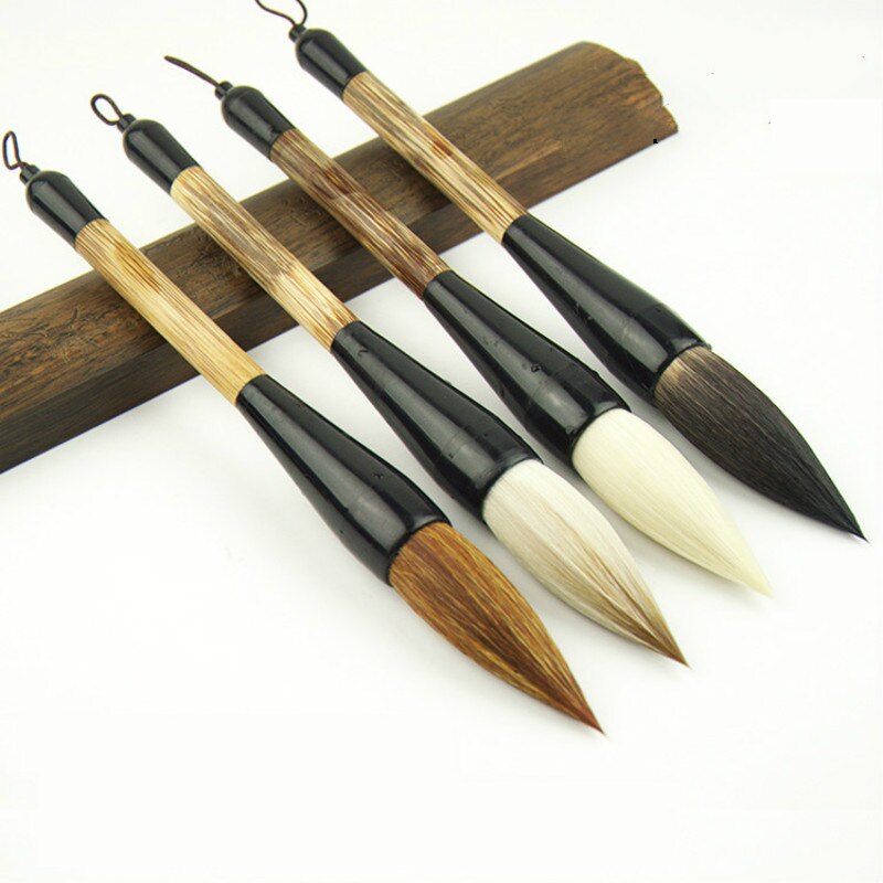 Large Calligraphy Pen Oversize Woolen Hair Chinese Painting Brushes Adult Wolf Hair Calligraphy Practise Hopper Shaped Brush Pen