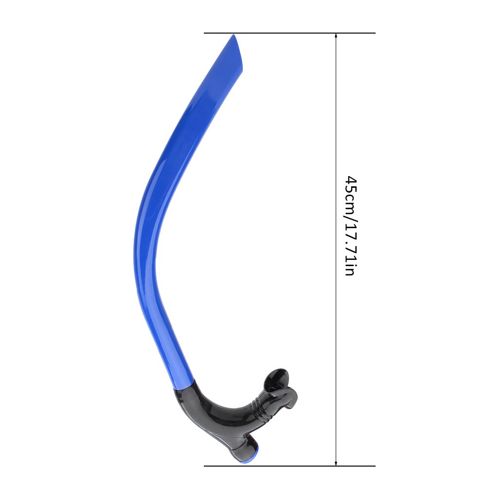 Silikon simfront andningsrör träning snorkel dyk tub snorkel tub sim dykutrustning
