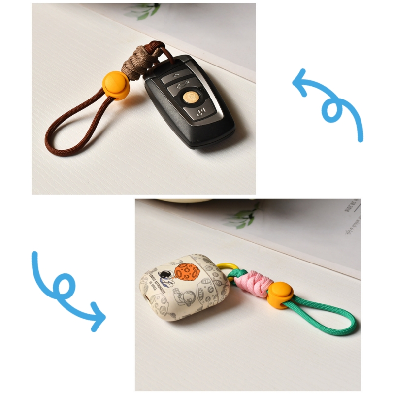 Schlüsselring Kreative Geflochtene Schlüsselband Schlüsselbund Für Telefon fallen Frauen Anti Verloren Knoten Seil Gurt Auto Schlüssel Ketten Diy Zubehör