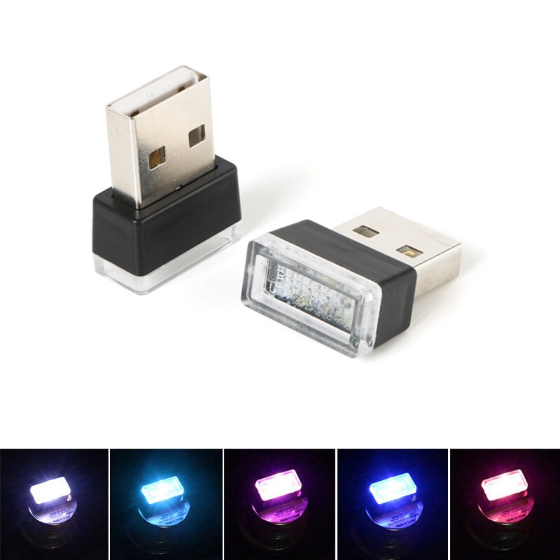 7 Kleuren Auto Mini Usb Licht Led Modeling Light Flexibele Neon Omgevingslicht Auto Sfeer Decoratieve Lamp Auto Interieur Licht