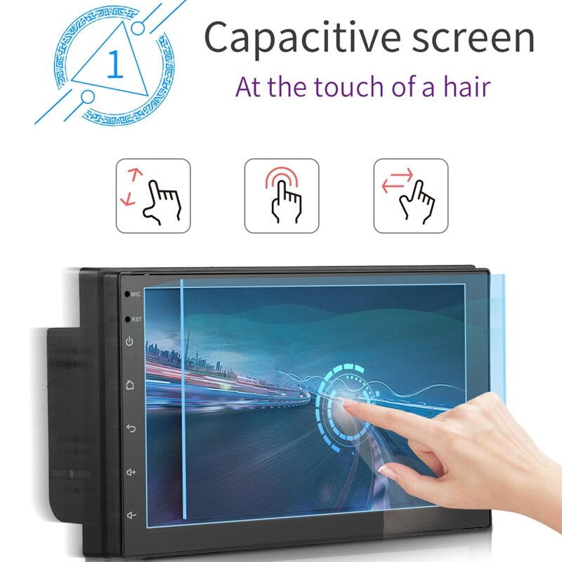 -7 tuuman android 10.1 autoradio multimediavideosoitin wifi gps auto stereo kaksinkertainen 2 din autostereo usb fm radio