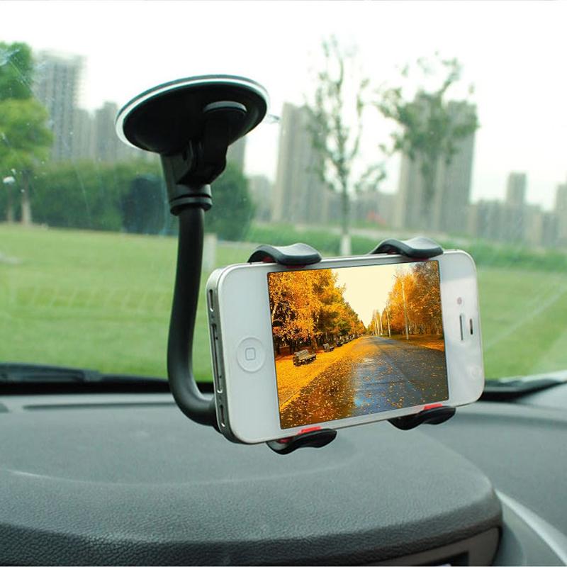 soporte para reposacabezas de asiento trasero de coche, soporte de rotación 360 para teléfono móvil, soporte de Clip Flexible para brazos largos