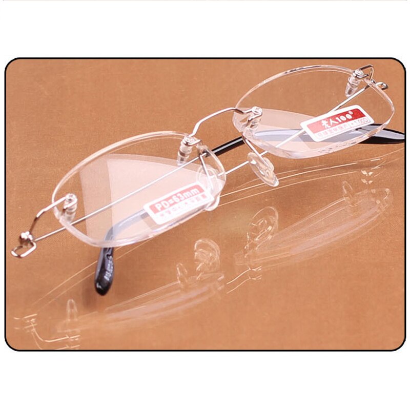 Top Grade Ultralight Frameless Reading Glasses Unisex High-Definition Rimless glasses Best-selling