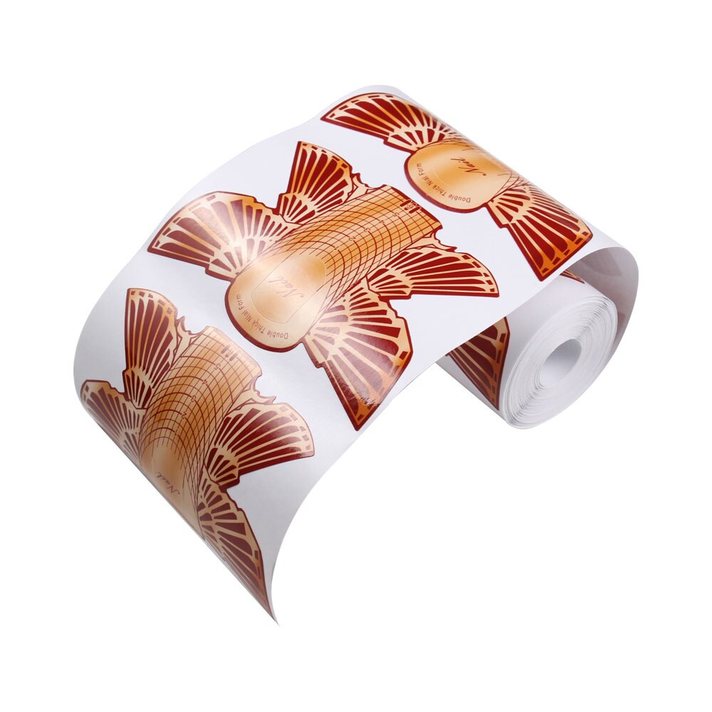 20/50/100Pcs Orange Butterfly Nail Form for Extension Gel Tips Builder Form Guide For Nail Extension Nail Art Tool