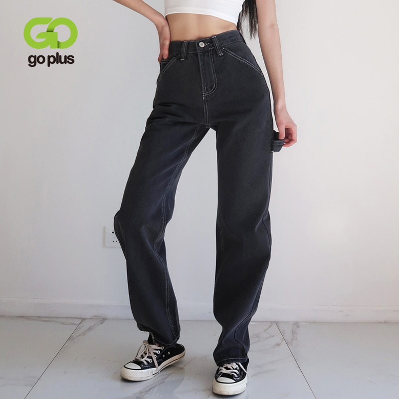 GOPLUS Jeans Woman Mom Jeans Summer Vintage Clothes Wide Leg Cargo Pants Jeans Femme Nouveau Spijkerbroeken Dames C10634