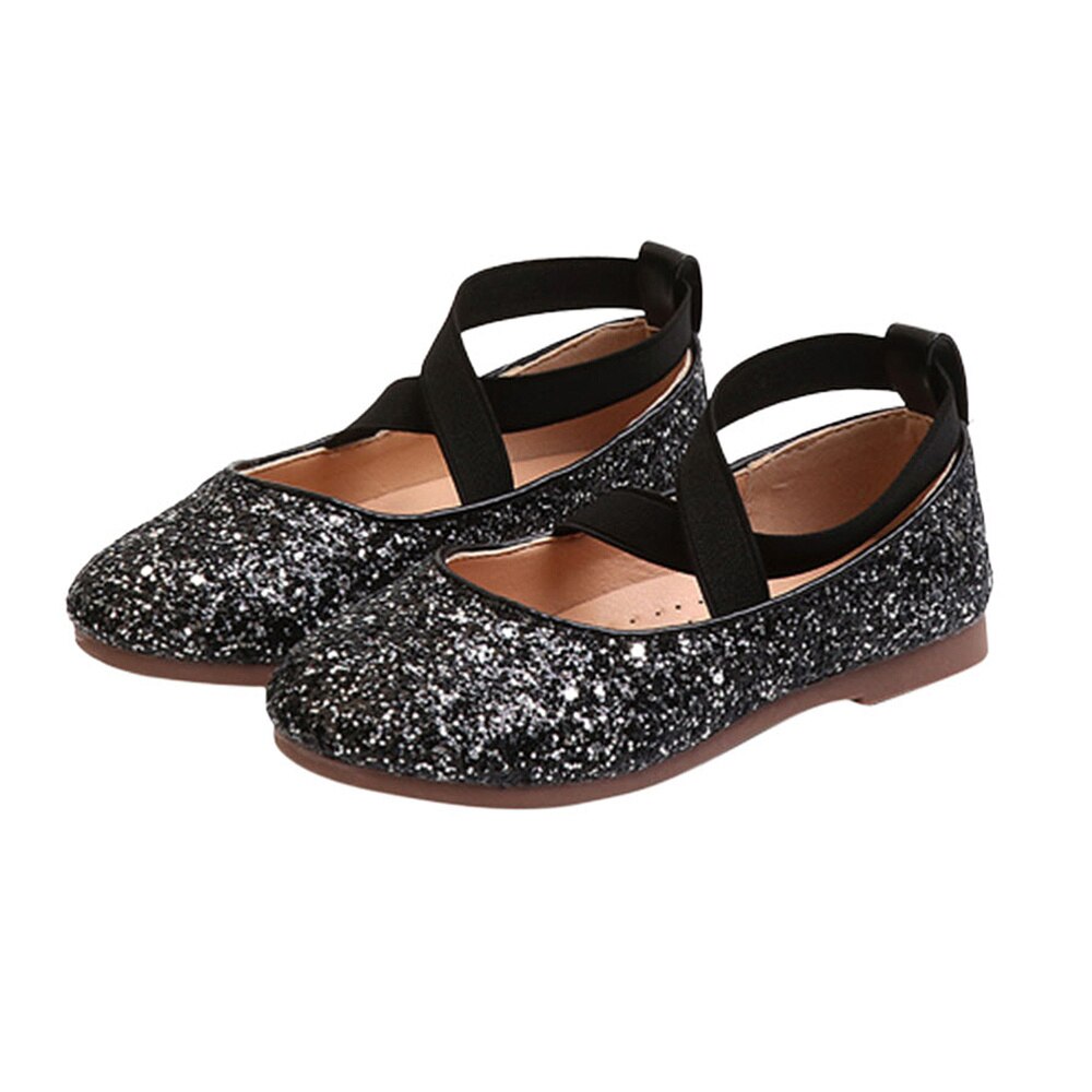 1 Pair Dance Shoes Cross Elastic Band Shoes Ballet Shoe Dance Shoes for Dance: Black 4