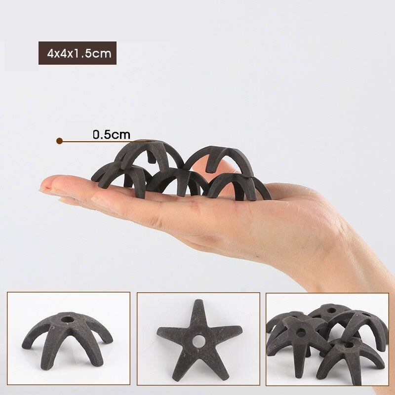 Akvarietillbehör akvariedekoration keramiska stenfiskar gömmer grotta akvariumsten för miniatyrfiskar akvarieprydnader: 12 (1pc)