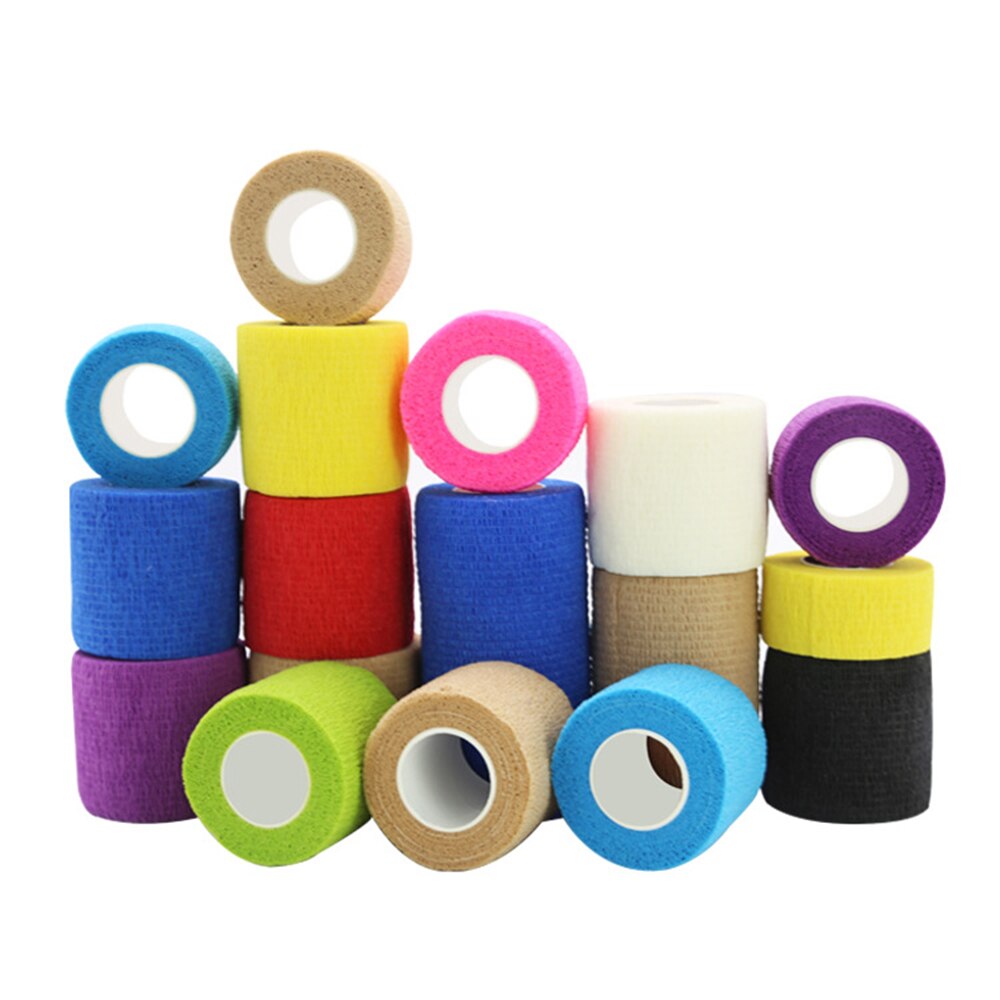 12 Pcs/set Self Adhesive Tape Cohesive Wrap Bandages for Wrist Ankle Sprains Swelling Tape