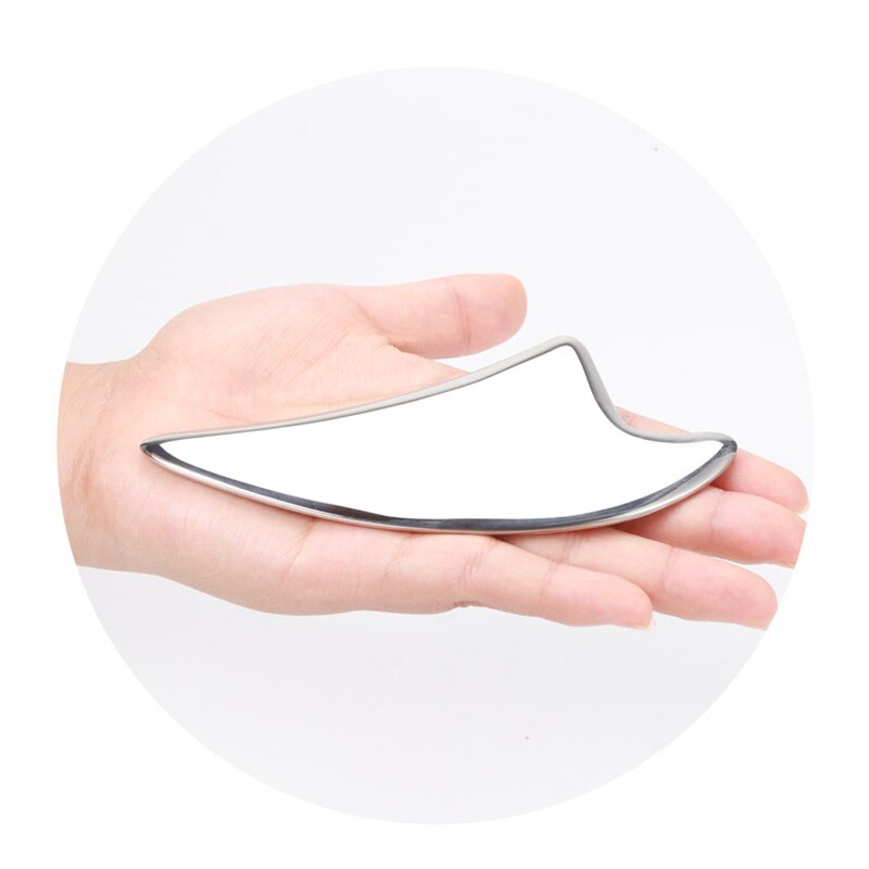 Stainless Steel IASTM Therapy Massage Tools Deep Tissue Muscle Mssager Fascia Recovery Guasha Scraping Care Gua Sha Massage Tool: Triangle Board