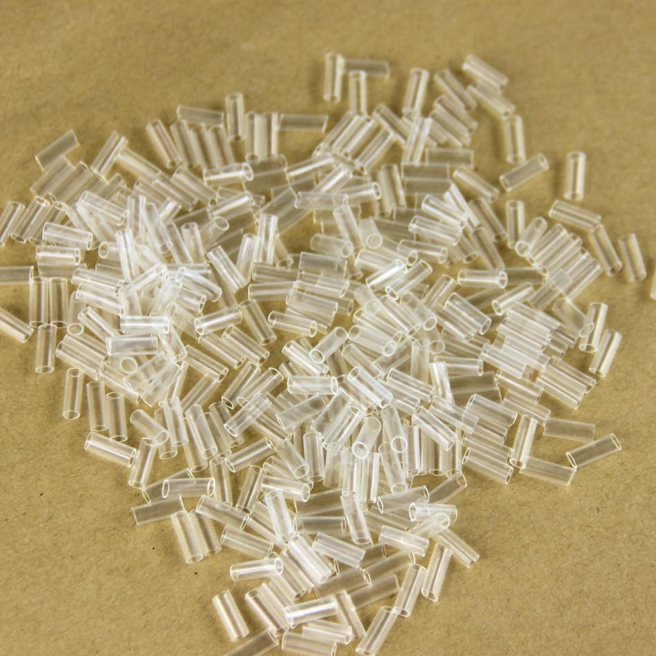 Transparent Heat Shrink Tubes Adhesive 500pcs Hair Extensions Tools 3.5*10mm Cold Fusion Hair Accessories Tools For I Tip Hair