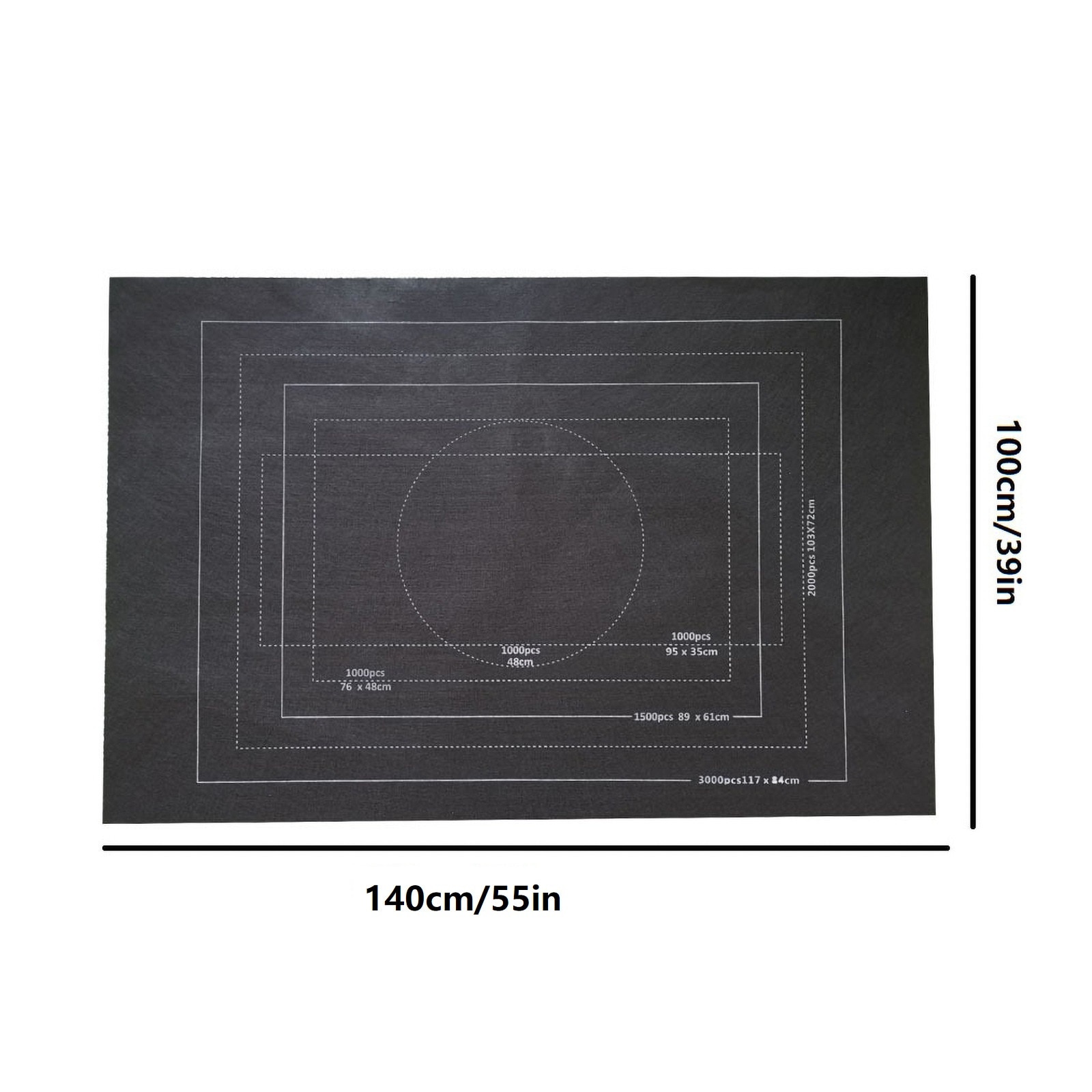 Puzzels Mat Jigsaw Roll Voelde Mat Speelkleed Puzzels Deken Voor Tot 3000 Stuks Puzzel Accessoires Draagbare Reizen Opslag tas