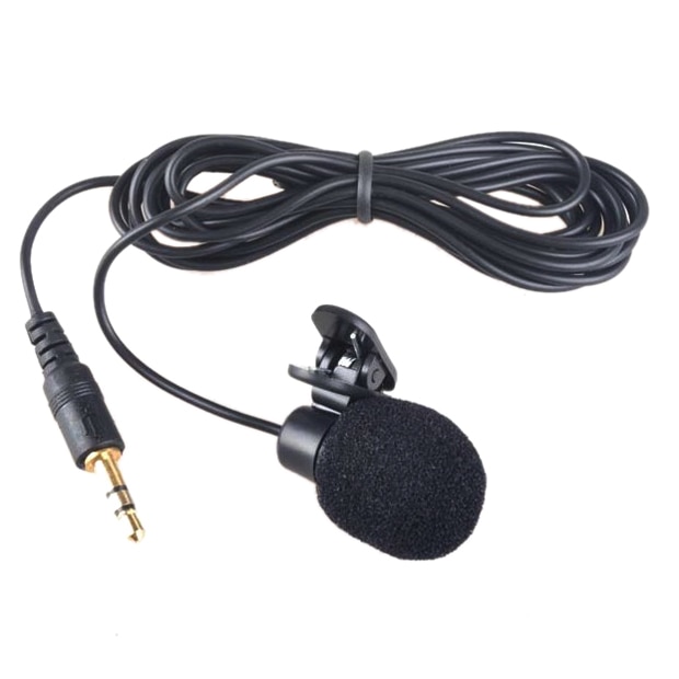 Brand Hands Clip On Lapel Mic Microphone+Head-Mounted microphone 3.5mm for Speaker