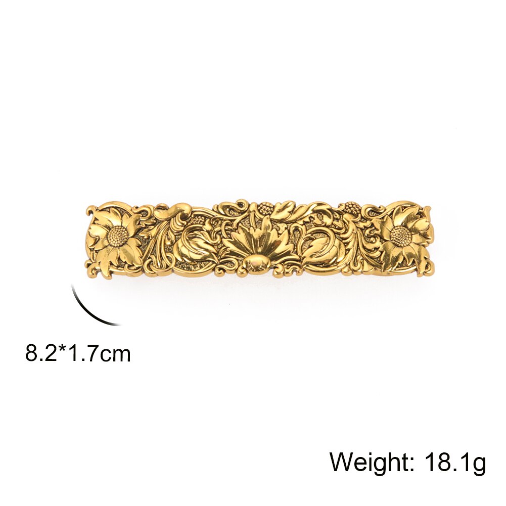 Skyrim Ginkgo Daisy fleur plante pince à cheveux mariée diadème rétro femmes épingle à cheveux Barrette luxe mariage cheveux accessoires: Titane plaqué