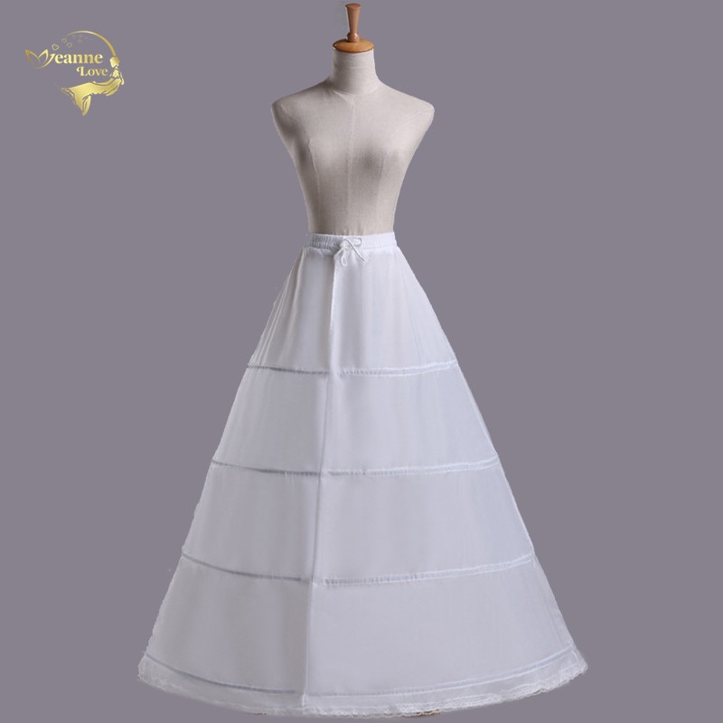 Enagua O Crinolina De 6 Aros Para Mujer - Larga (105cm) Para Dar Volumen A Vestidos De Novia, Fiesta O Disfraces