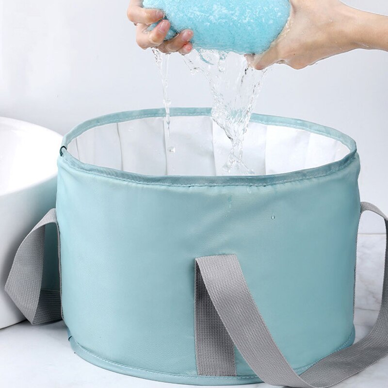 Foldable Basin Travel Camping Washbasin Bucket Fishing Folding Basin Foot Bath Sink Foot soak Bag Multifunctional Bucket