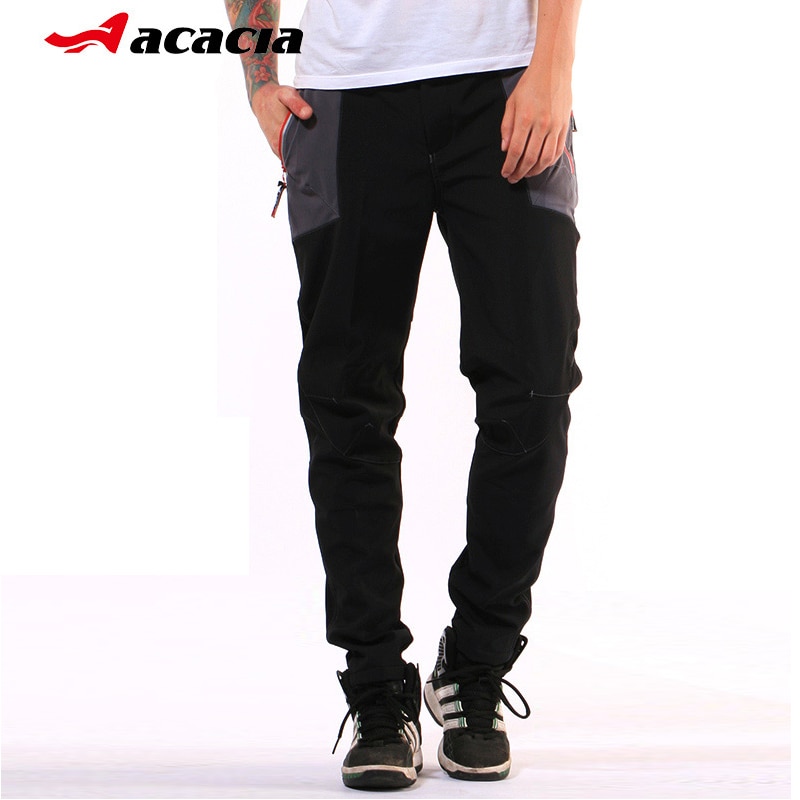 ACACIA Mens Mountain Bike Cycling Bicycle Long Pants Trousers Night Safety Warm Winter Men Bike Pants