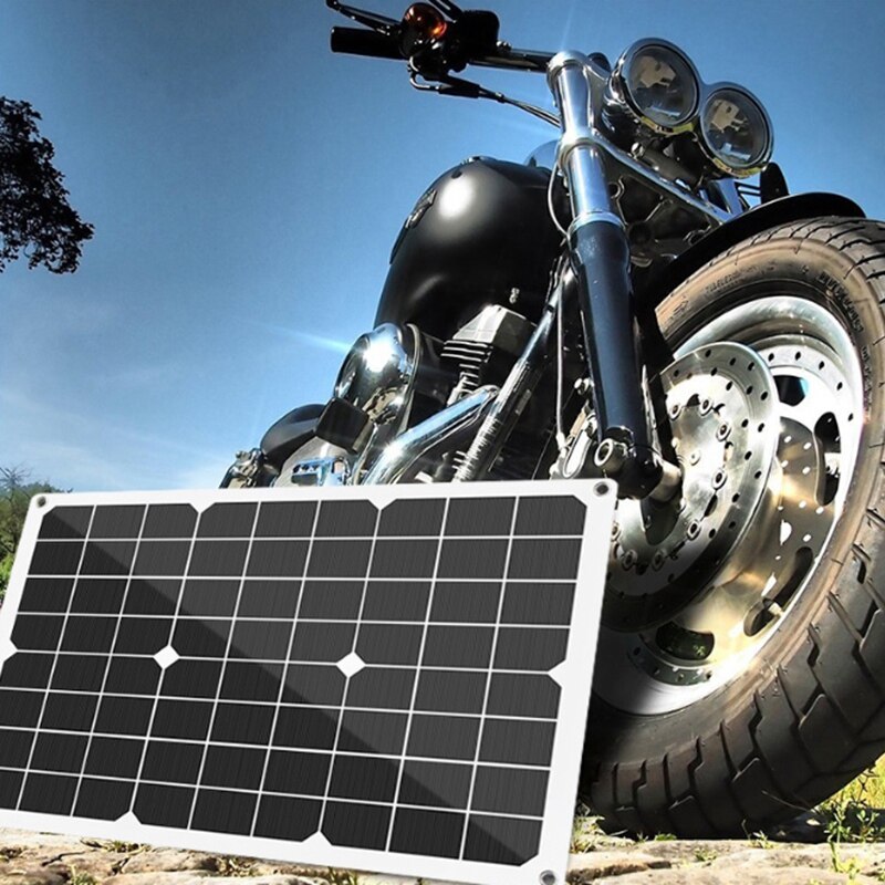 Car Solar Panel 18V20W Rural Solar Street Light Charging 12V Battery for Phone Car RV Hiking Camping