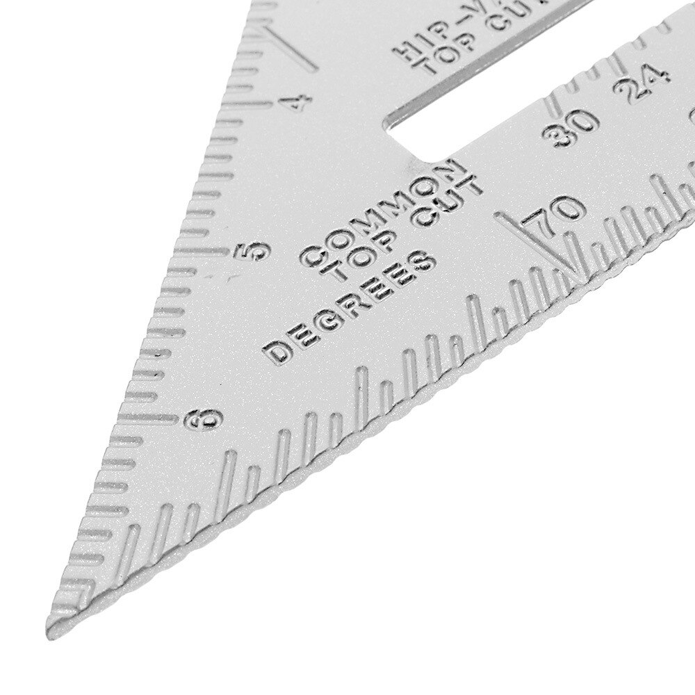 7inch Metric Aluminum Alloy Triangle Angle Ruler Protractor Swanson Speed Square Layout Gauge Woodworking Measurement Tools