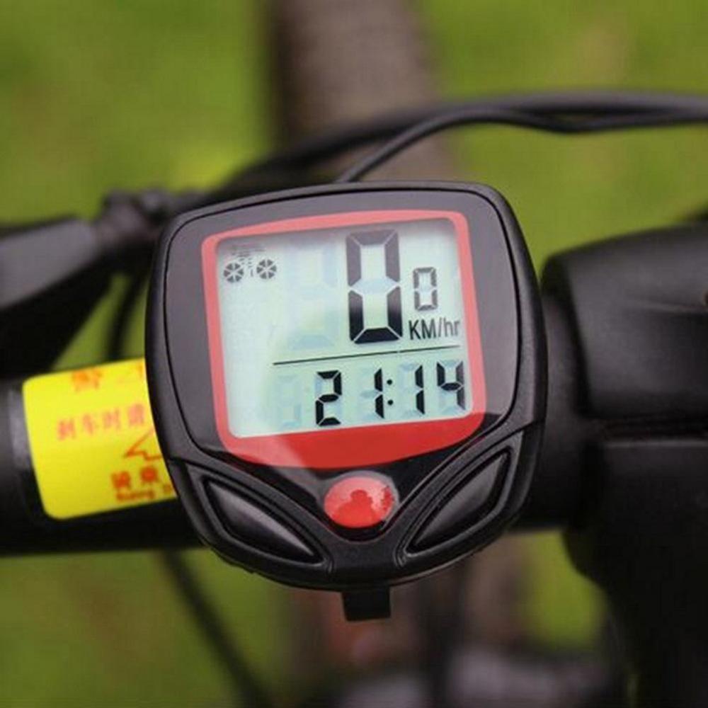 Fiets Computer Met Digitale Lcd Display Waterdicht Dwaterproof Kilometerstand Snelheidsmeter Fietsen Stopwatch Rijden Accessoires Tool: Default Title
