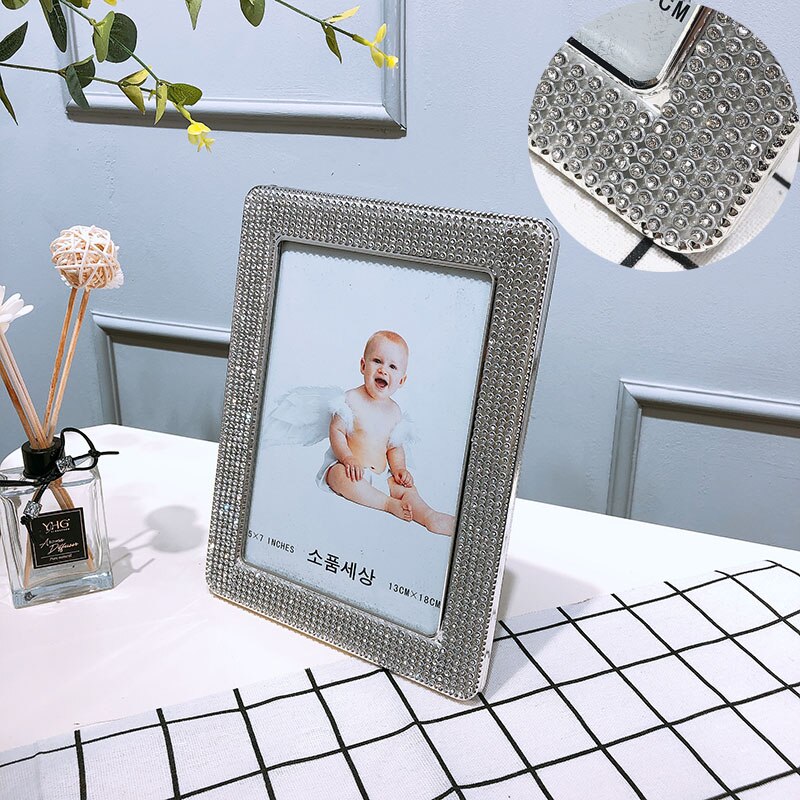 Goede luxe fotolijst metalen certificaat fotolijst 17 x 22cm glas binnenkant gouden zilveren 7 " posterlijst: Zilver 3