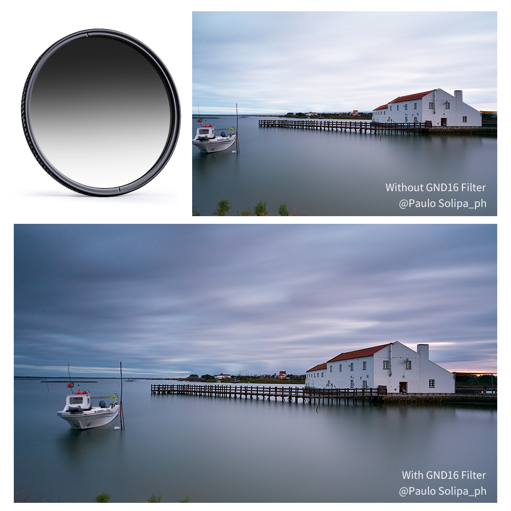 K &amp; F Concept Nano-X Hd GND16 ND16 Lens Filter Optisch Glas Zachte Gradiënt Met Coating 52Mm 55Mm 58Mm 62Mm 67Mm 72Mm 77Mm 82Mm