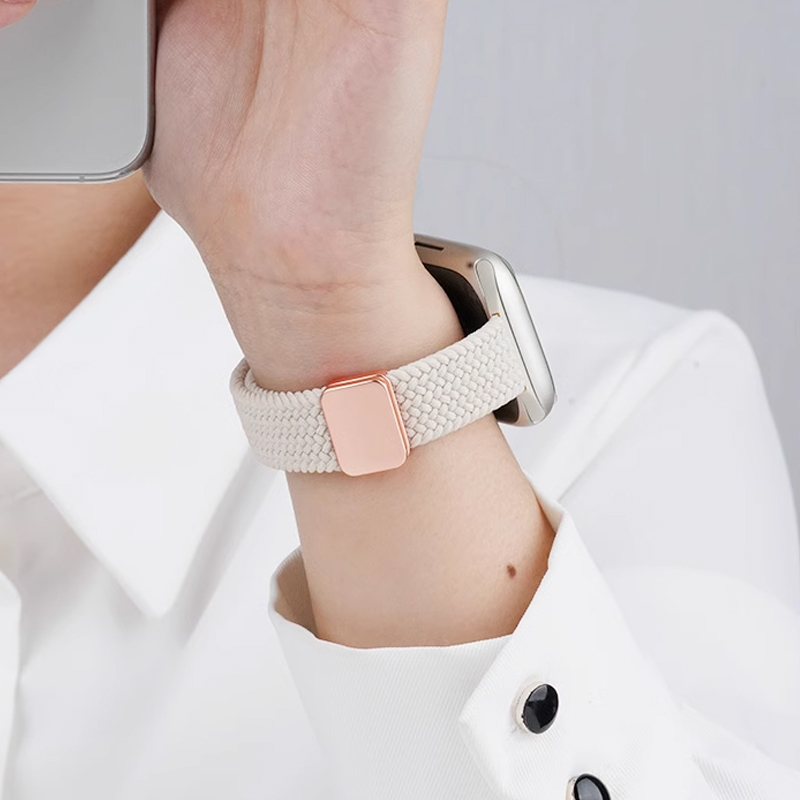 Bracelet en Nylon pour Apple Watch 9 8 7 45mm 41mm Ultra 49mm, boucle tressée mince, iWatch 6 5 4 SE 44mm 40mm 10 46mm 42mm