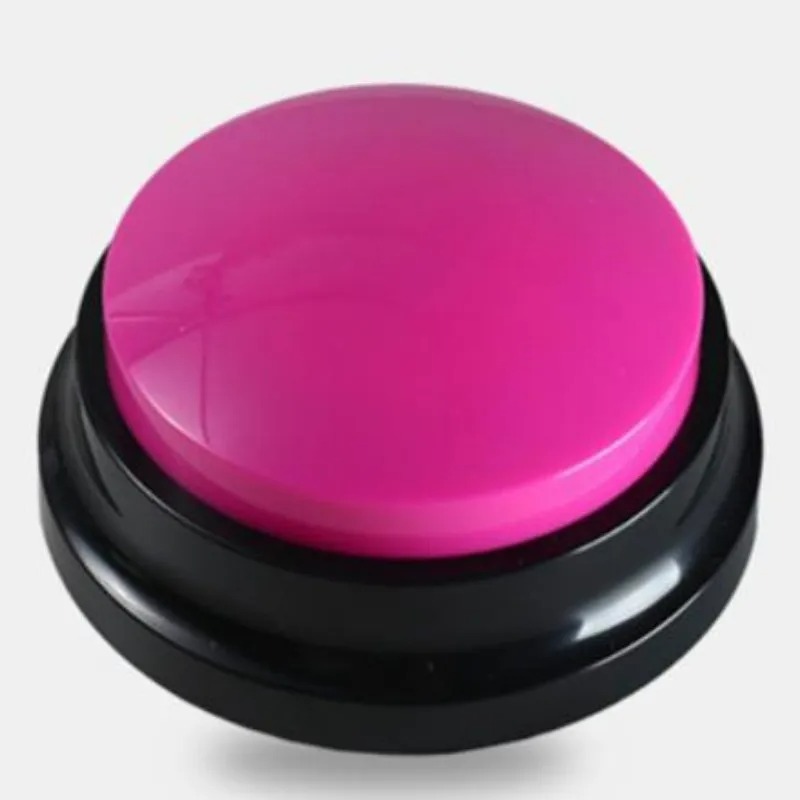 Dog Communication Buttons Voice Recording Button for Pet Training Buzzer 30 Second Record Playback Funny for Talking Pet: Silver