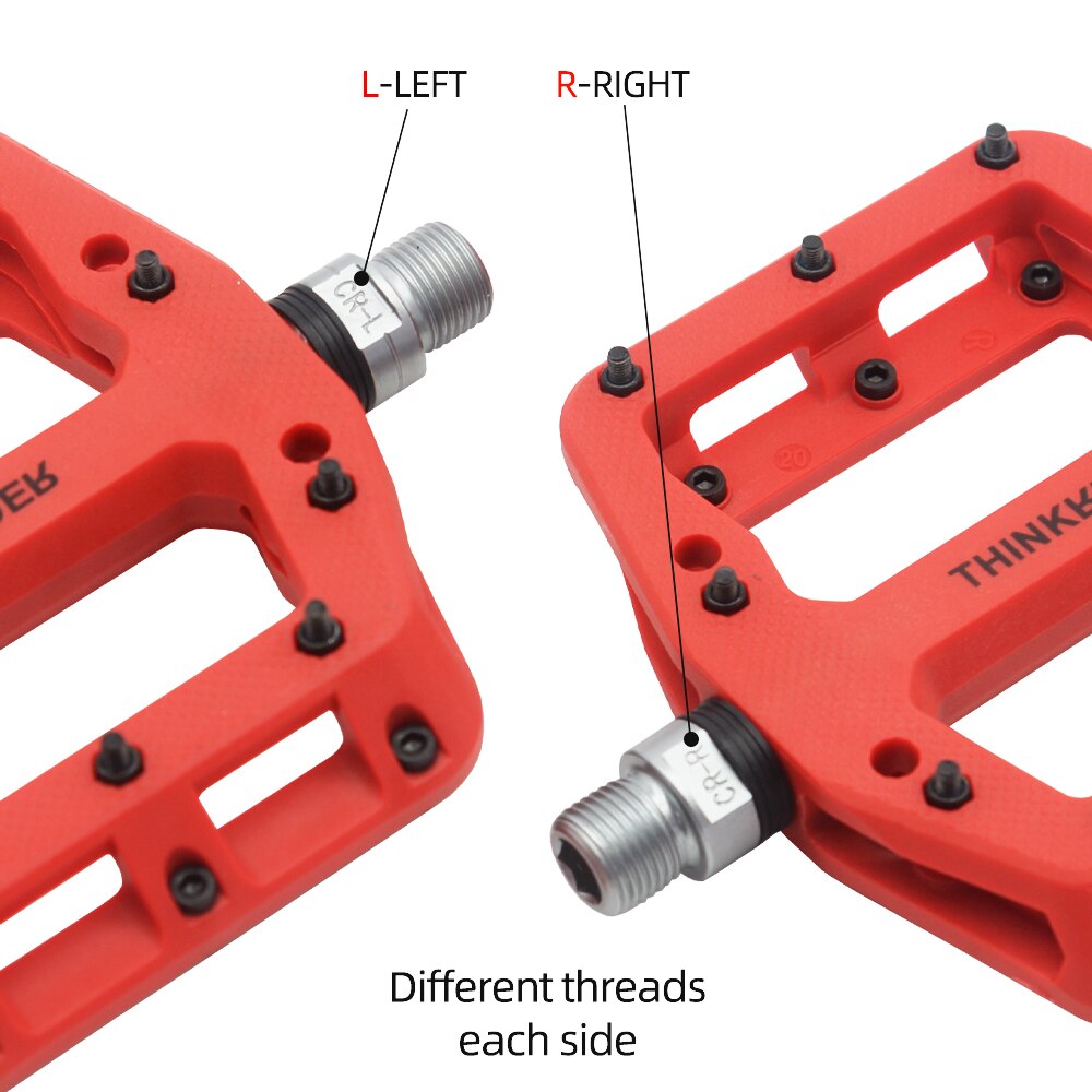 ThinkRider pedales planos para Bicicleta MTB Road 3 rodamientos sellados pedales de Bicicleta pedales de montaña plataforma ancha accesorios para Bicicleta