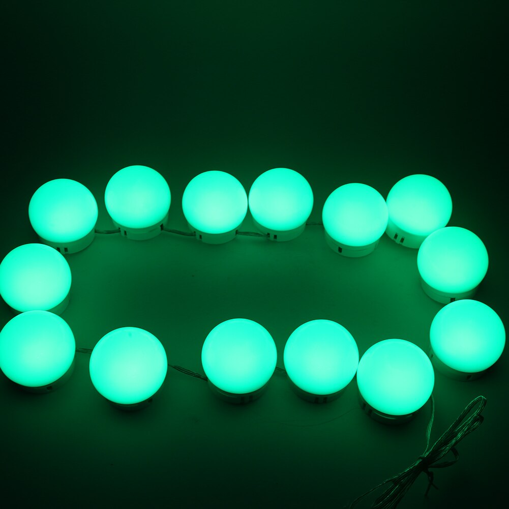 LED Cosmetic Mirror Light Bulb USB Charging Dressing Table Light DimmerSwitch Vanity Light Pocket Mirror For Dressing Table