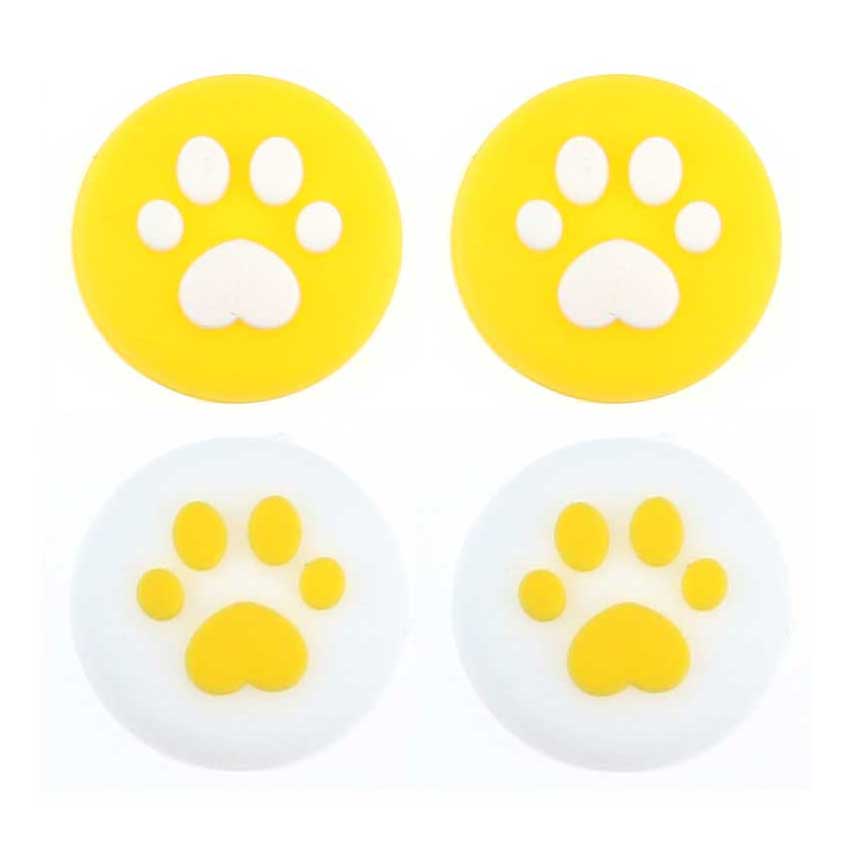 YuXi 4pcs Cat Paw Thumb Stick Grip Cap Joystick Cover For Nintend Switch Lite NS Joy-Con Controller Gamepad Thumbstick Case: E E N N