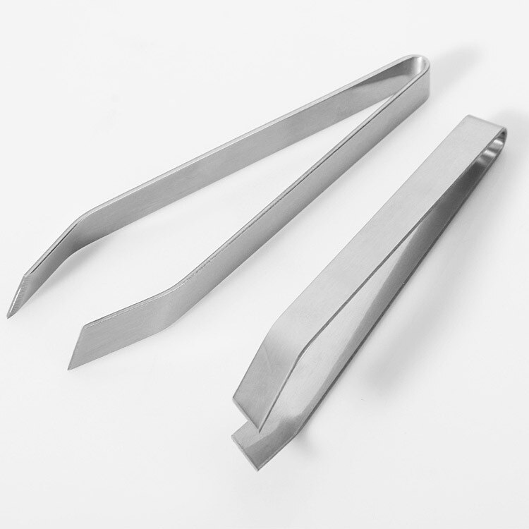 Fish Bone Tweezers Stainless Steel Kitchen Supplies Stubbs Fishbone Fur Bones Clip Tongs Remover Pincer Puller hair Pick-Up Tool